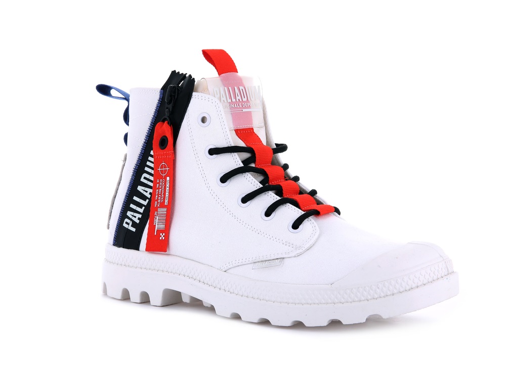 Botas Palladium PAMPA HI TICKET TO EARTH Mujer Blancas | Costa Rica-28397